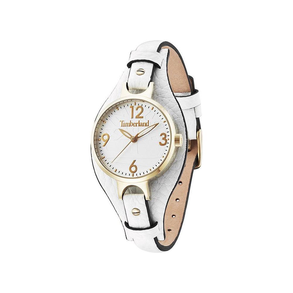 Timberland White Leather Watch Timberland