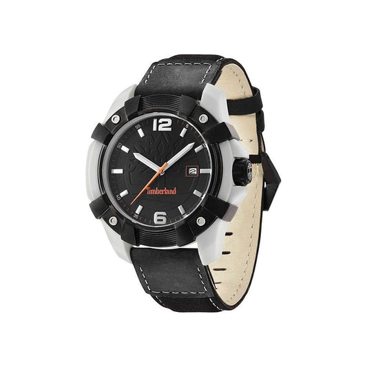 Timberland Black Leather Watch Timberland