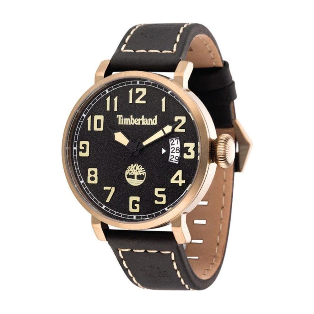 Timberland Black Leather Watch Timberland