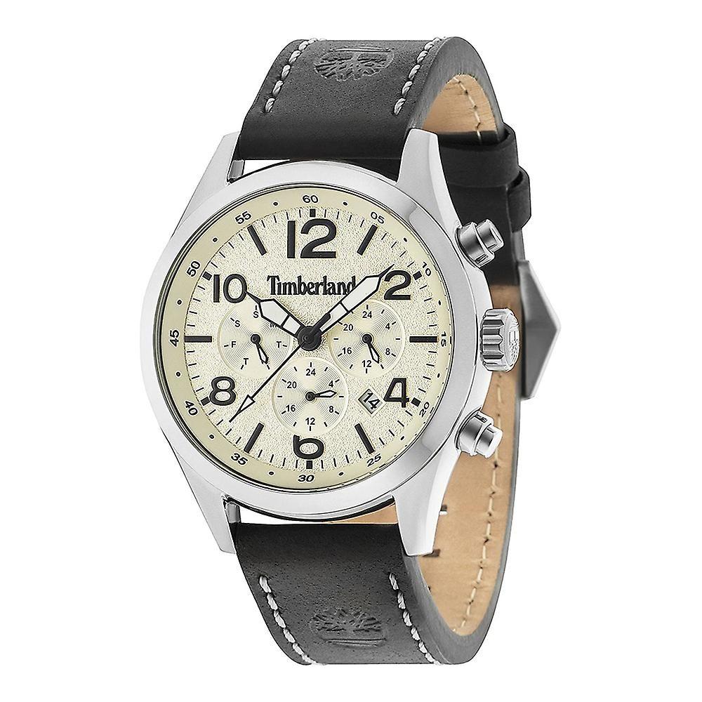 Timberland Black Leather Watch Timberland