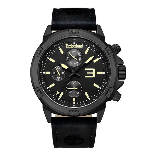 Timberland Black Leather Watch