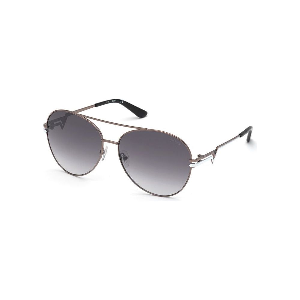 Guess Gray Metal Sunglasses Guess