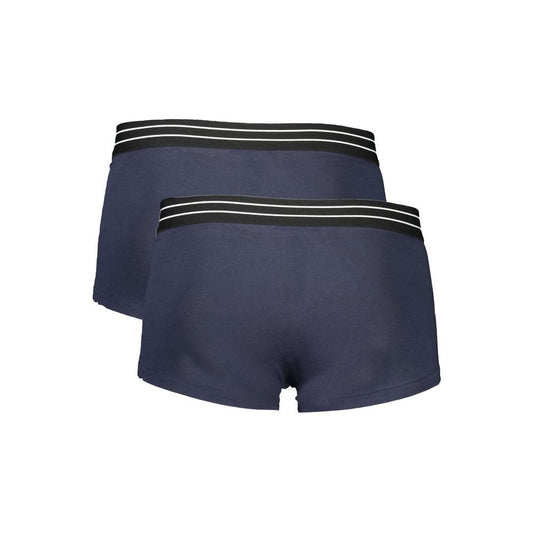 Cavalli Class Blue Cotton Underwear