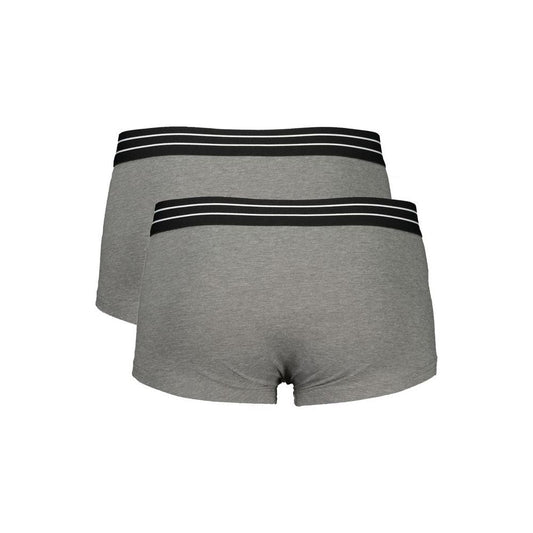 Cavalli Class Gray Cotton Underwear