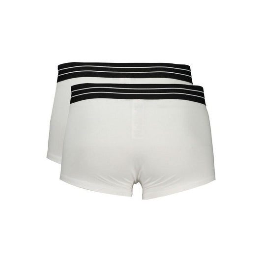 Cavalli Class White Cotton Underwear