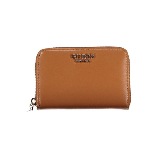 Guess Jeans Brown Polyethylene Wallet Guess Jeans