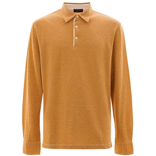 Corneliani Beige Cotton Polo Shirt