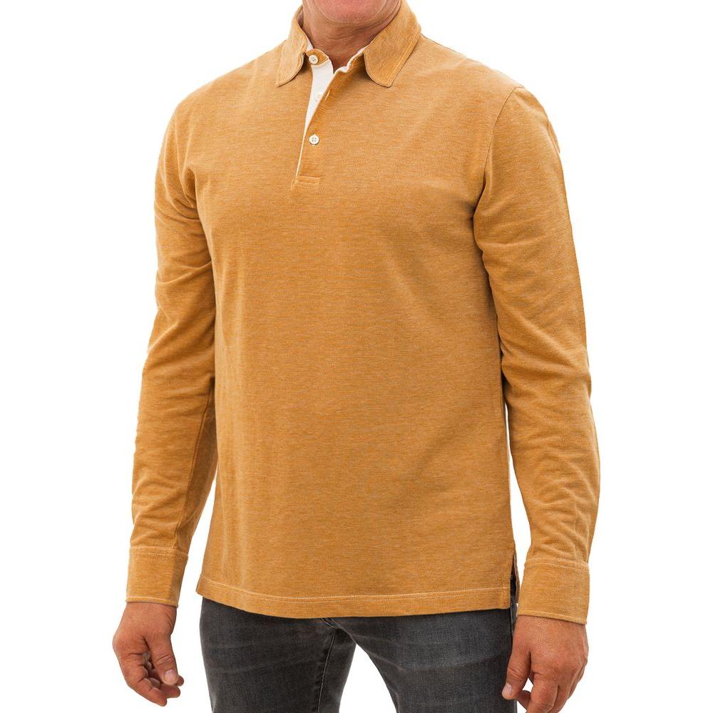 Corneliani Beige Cotton Polo Shirt Corneliani