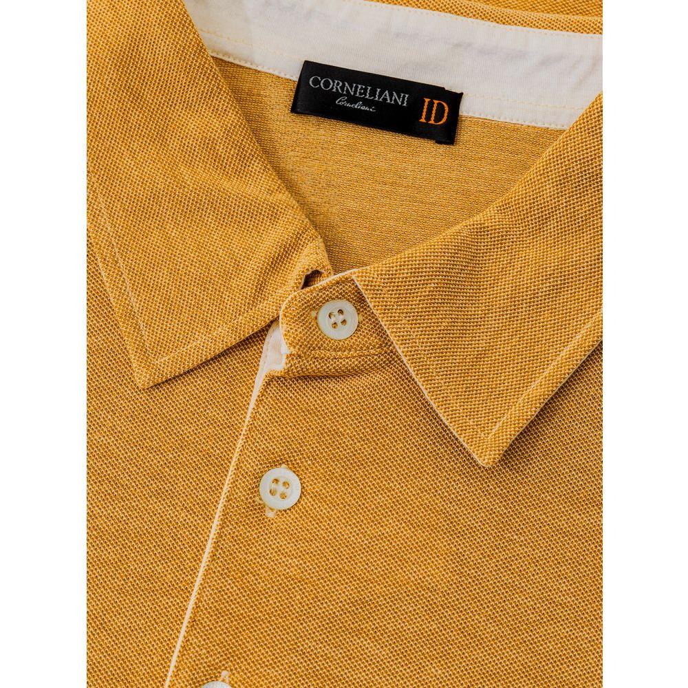 Corneliani Beige Cotton Polo Shirt Corneliani