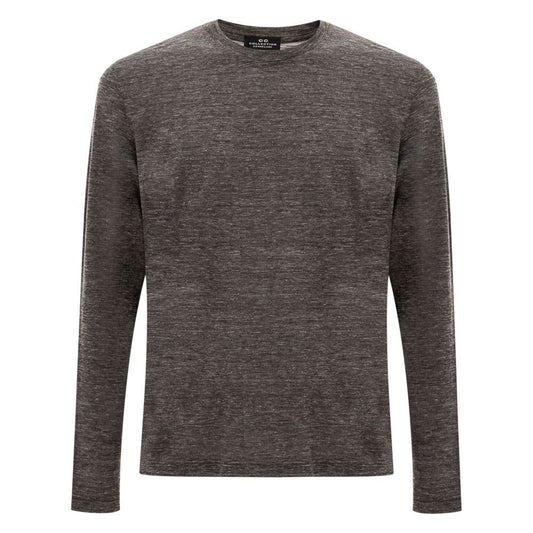 Corneliani Gray Wool T-Shirt