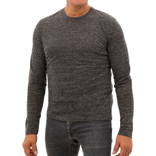 Corneliani Gray Wool T-Shirt