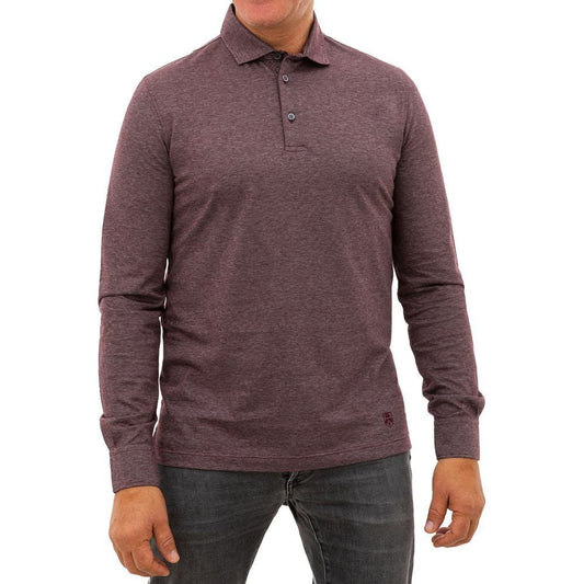 Corneliani Purple Cotton Polo Shirt