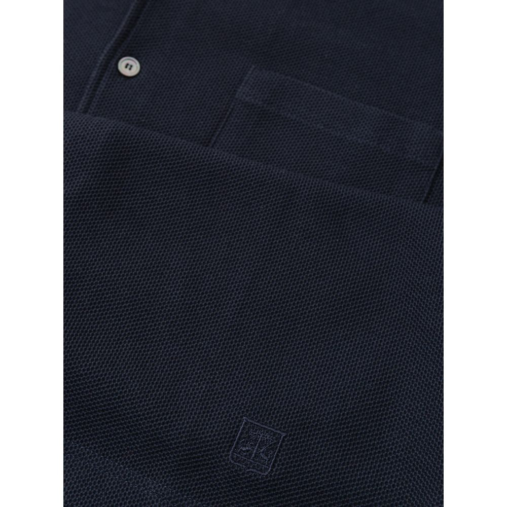 Corneliani Blue Cotton Shirt Corneliani