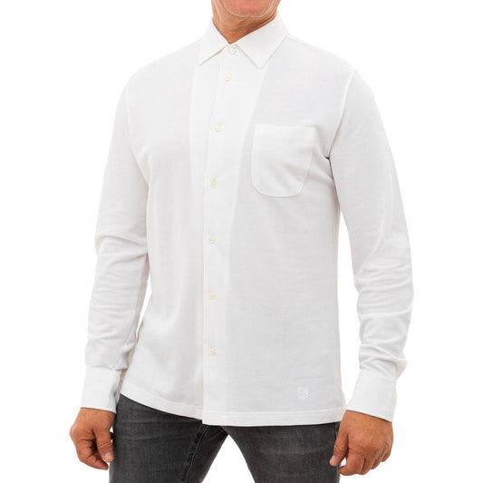 Corneliani White Cotton Shirt