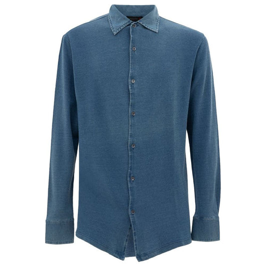 Corneliani Light Blue Cotton Shirt