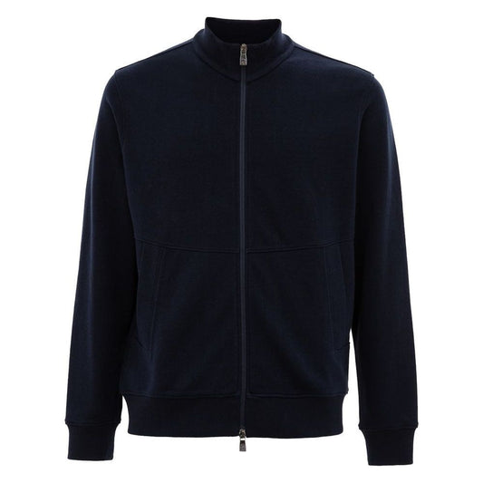 Corneliani Blue Cotton Sweater