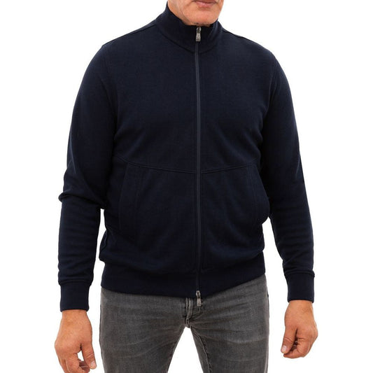 Corneliani Blue Cotton Sweater Corneliani