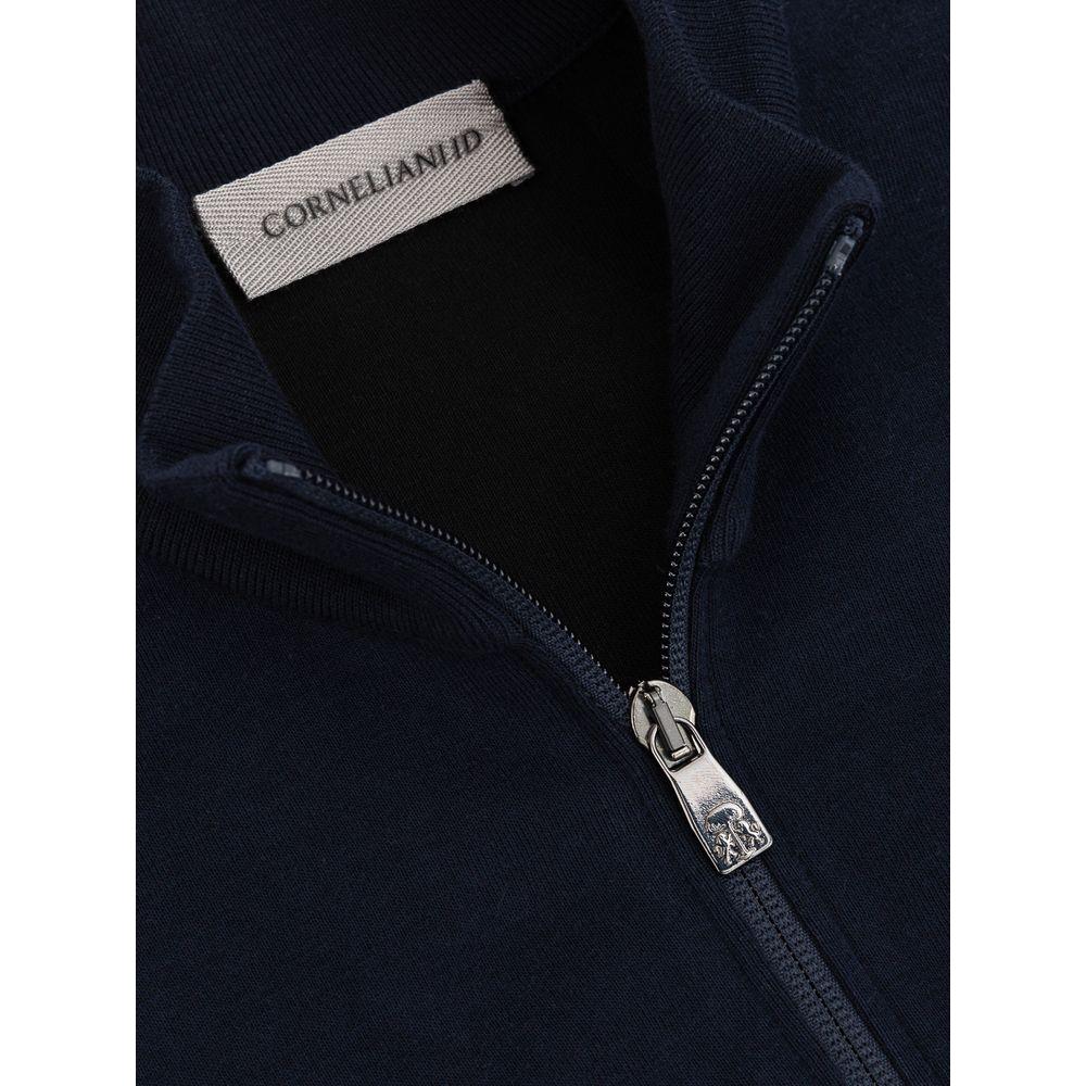 Corneliani Blue Cotton Sweater Corneliani