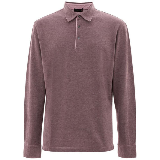 Corneliani Purple Cotton Polo Shirt