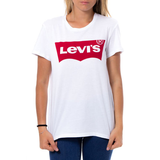 Levi's White Cotton Tops & T-Shirt