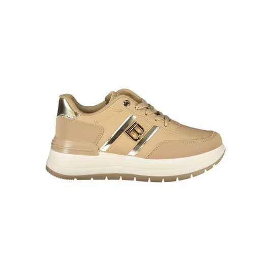 Laura Biagiotti Beige Polyester Sneaker Laura Biagiotti