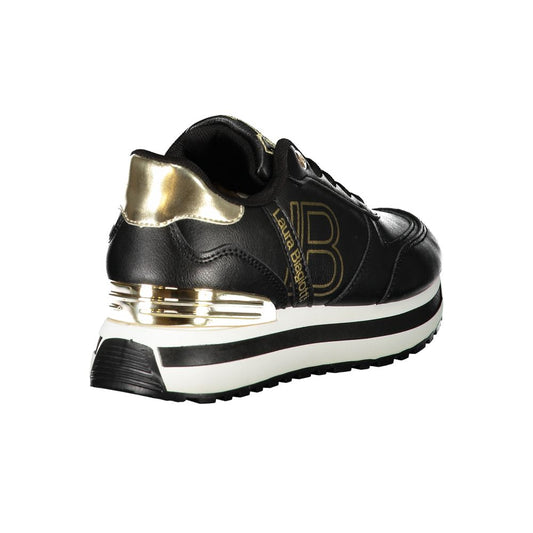 Laura Biagiotti Black Polyester Sneaker