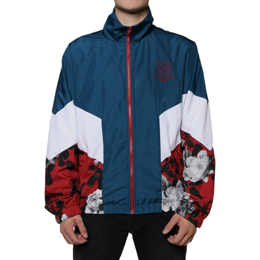 Dolce & Gabbana Multicolor Polyester Full Zip Jacket