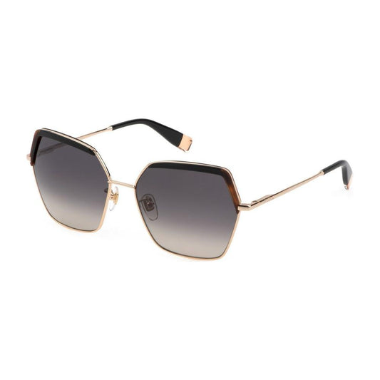 Furla Brown Metal Sunglasses Furla