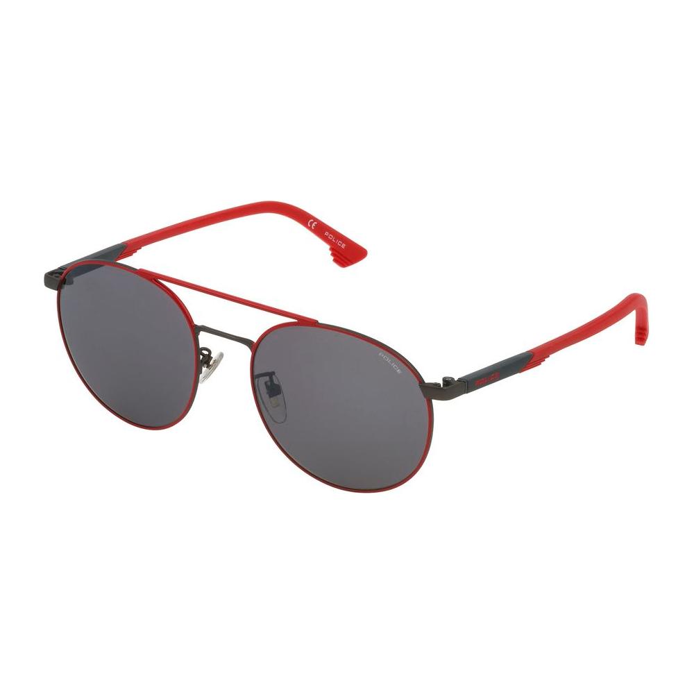 Police Gray Metal Sunglasses Police