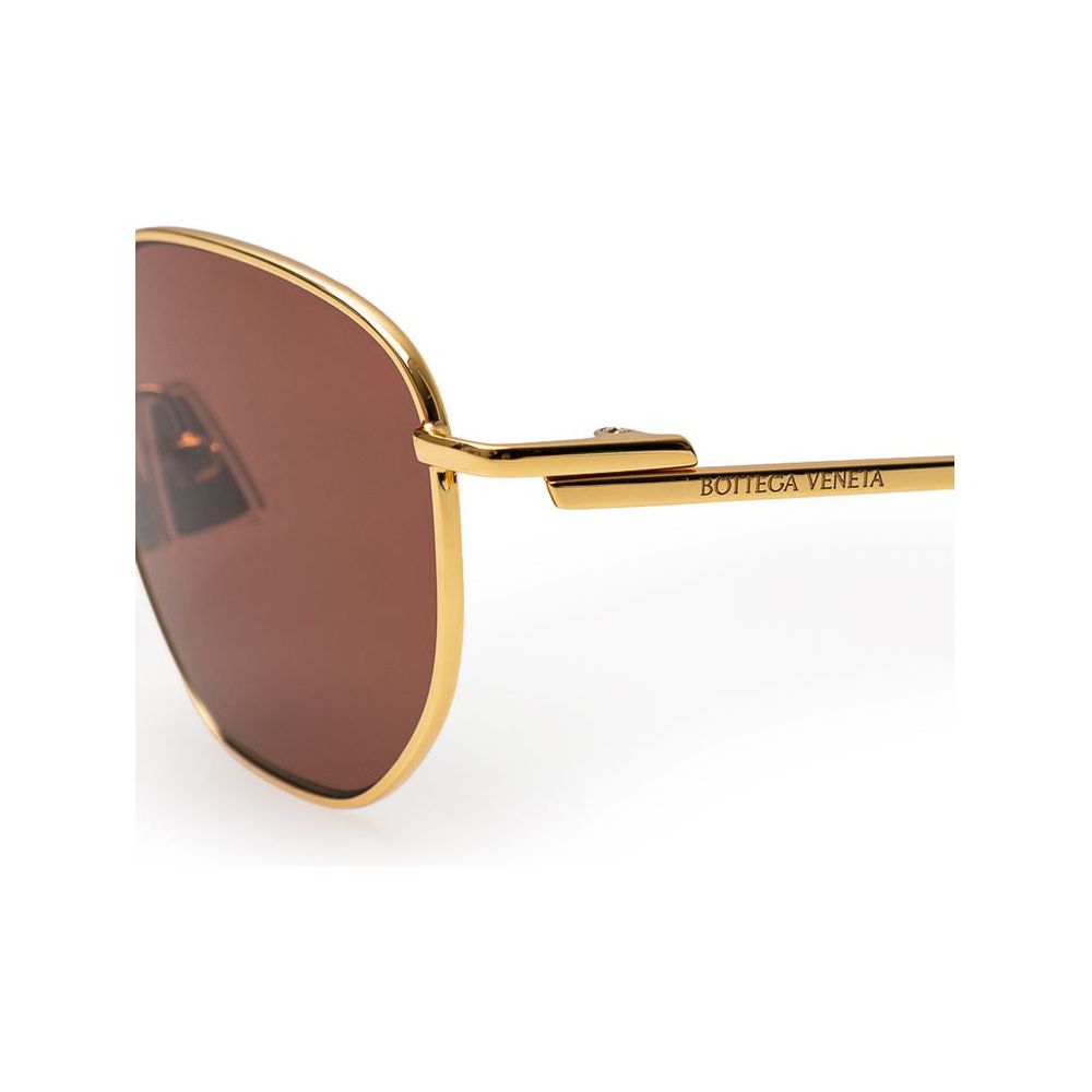 Bottega Veneta Gold Metal Sunglasses Bottega Veneta