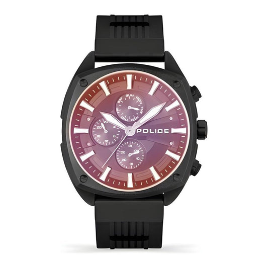 Police Black Silicone Watch Police