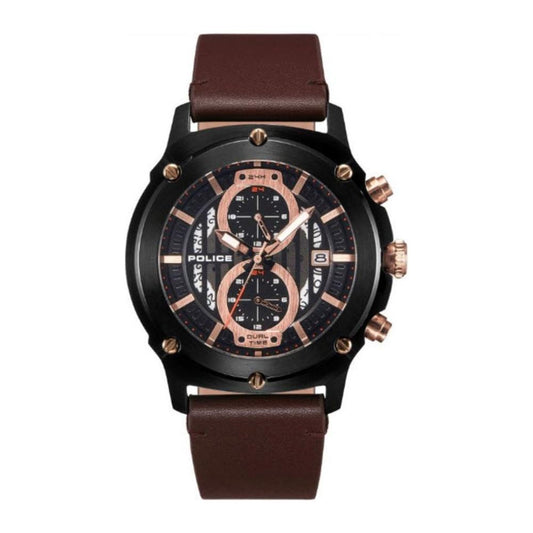 Police Brown Leather Watch