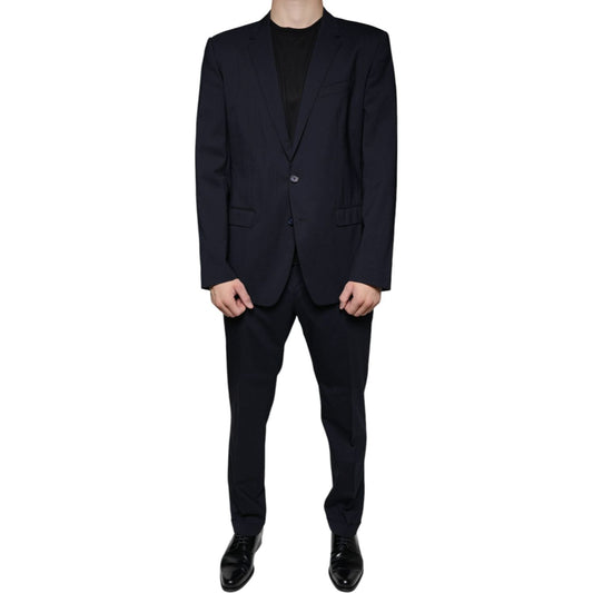 Dolce & Gabbana Dark Blue Formal Tuxedo 2 Piece Suit Dolce & Gabbana