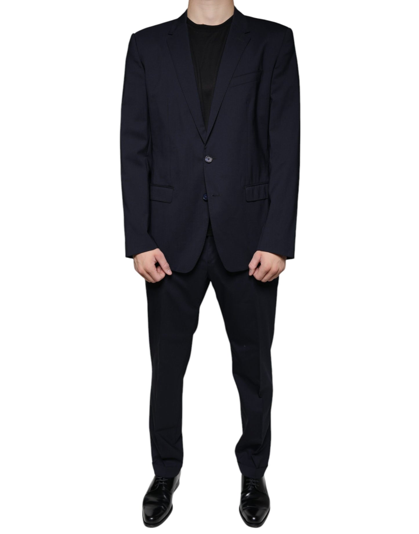 Dolce & Gabbana Dark Blue Formal Tuxedo 2 Piece Suit Dolce & Gabbana