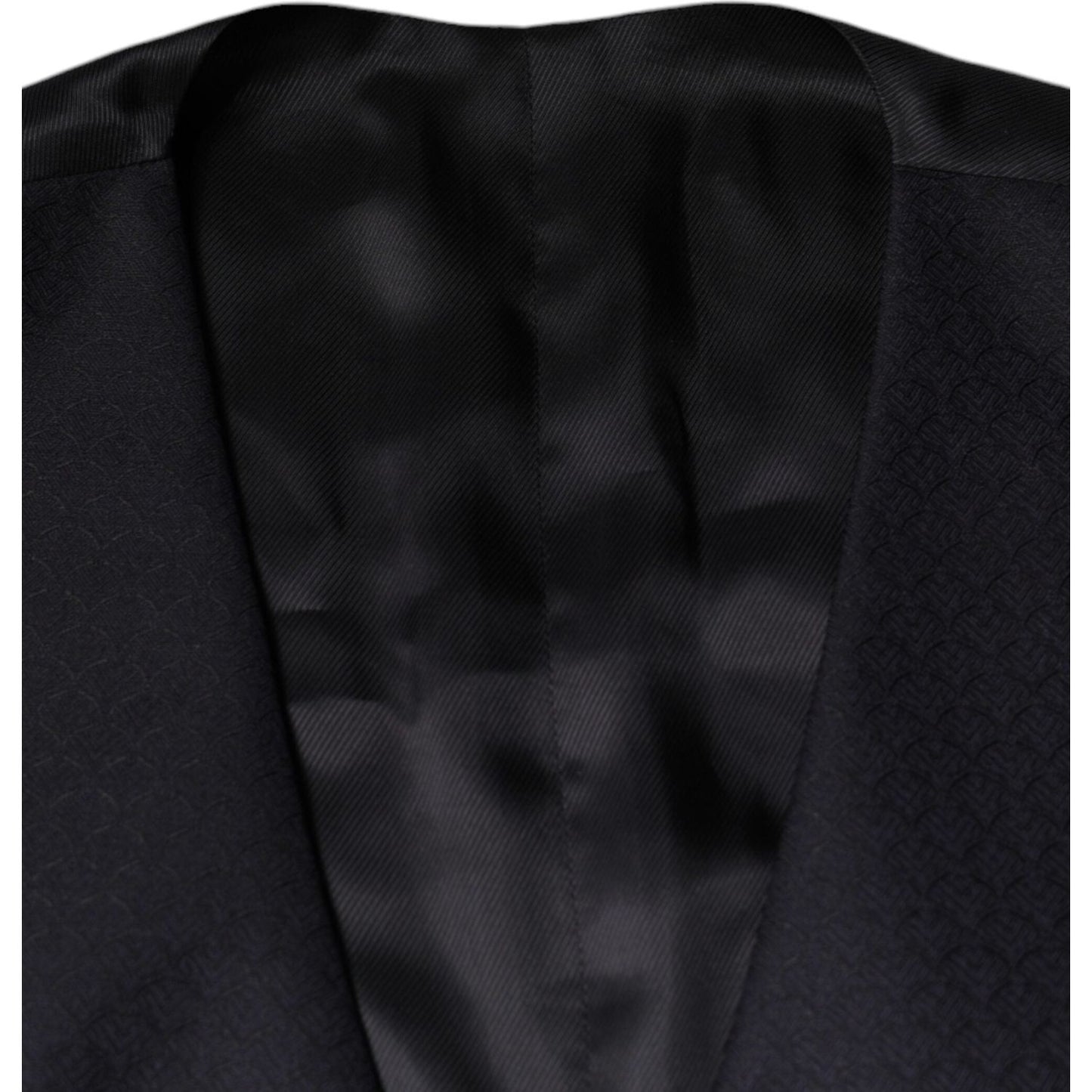 Dolce & Gabbana Black Wool Waistcoat Dress Formal Vest Dolce & Gabbana