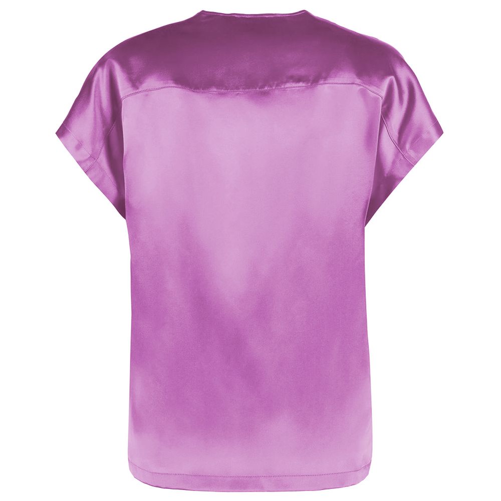 PINKO Purple Silk Sweater PINKO