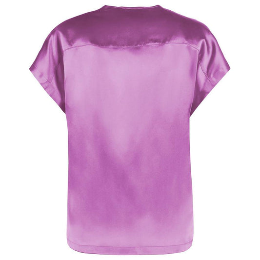 PINKO Purple Silk Sweater