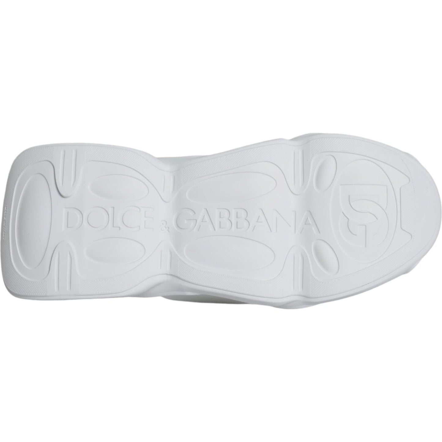 Dolce & Gabbana White Padded Fabric Low Top Sneakers Shoes Dolce & Gabbana