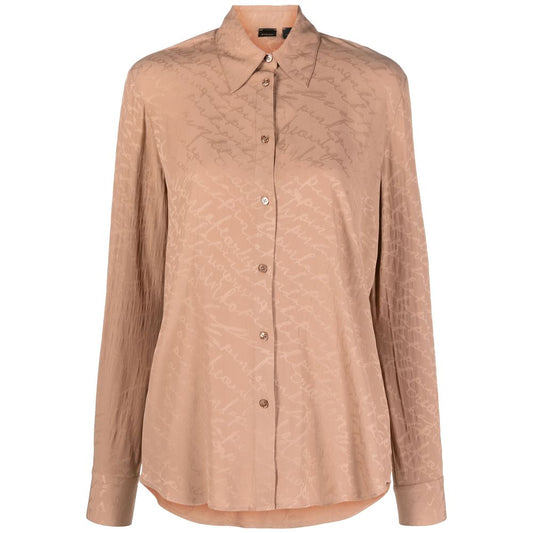 PINKO Beige Acetate Shirt PINKO