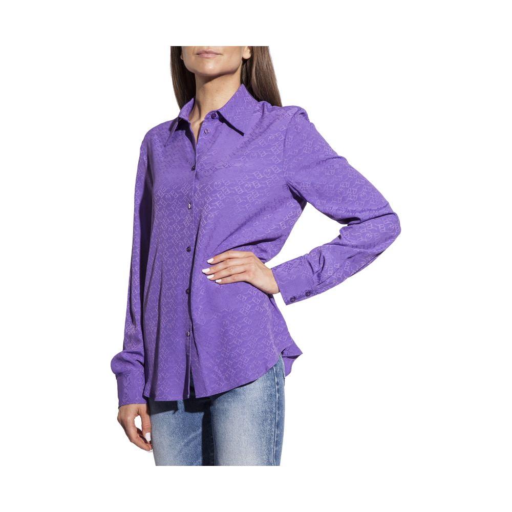 PINKO Purple Acetate Shirt PINKO