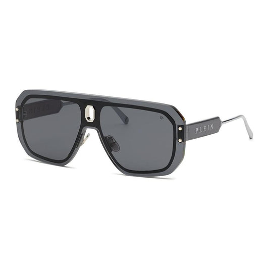 Philipp Plein Gray Metal Sunglasses Philipp Plein