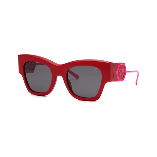 Philipp Plein Red Acetate Sunglasses Philipp Plein