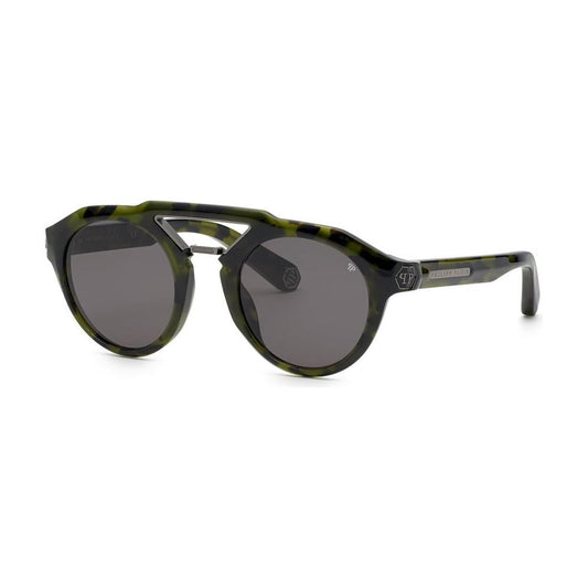 Philipp Plein Green Acetate Sunglasses