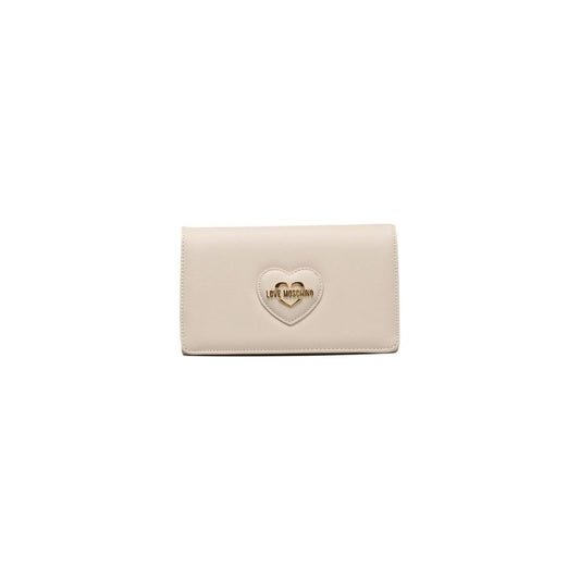 Love Moschino Beige Polyethylene Crossbody Bag Love Moschino