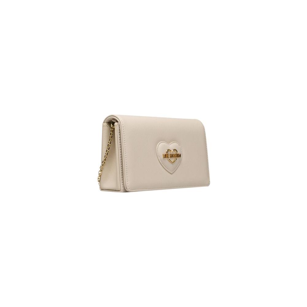 Love Moschino Beige Polyethylene Women Crossbody Bag Love Moschino