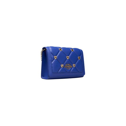 Love Moschino Blue Polyethylene Crossbody Bag