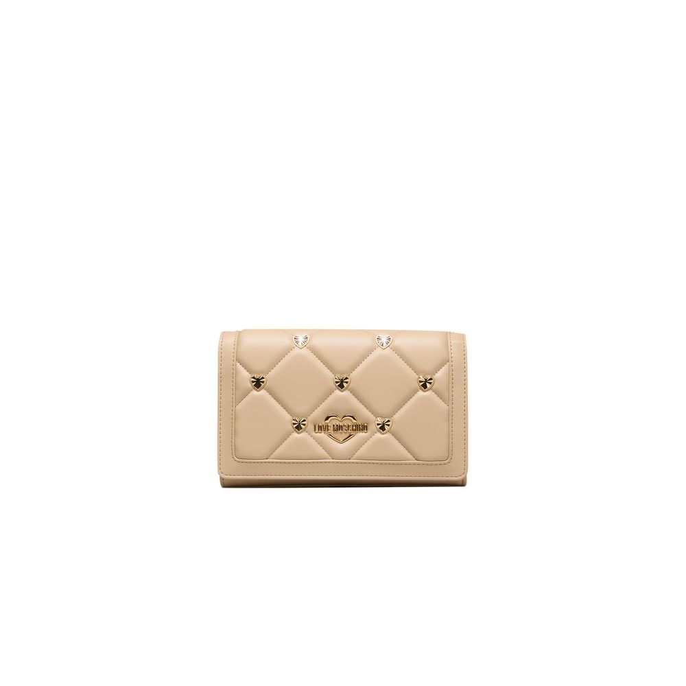 Love Moschino Beige Polyethylene Women Crossbody Bag Love Moschino