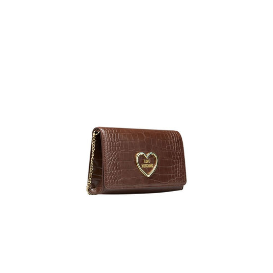 Love Moschino Brown Polyethylene Women Crossbody Bag Love Moschino