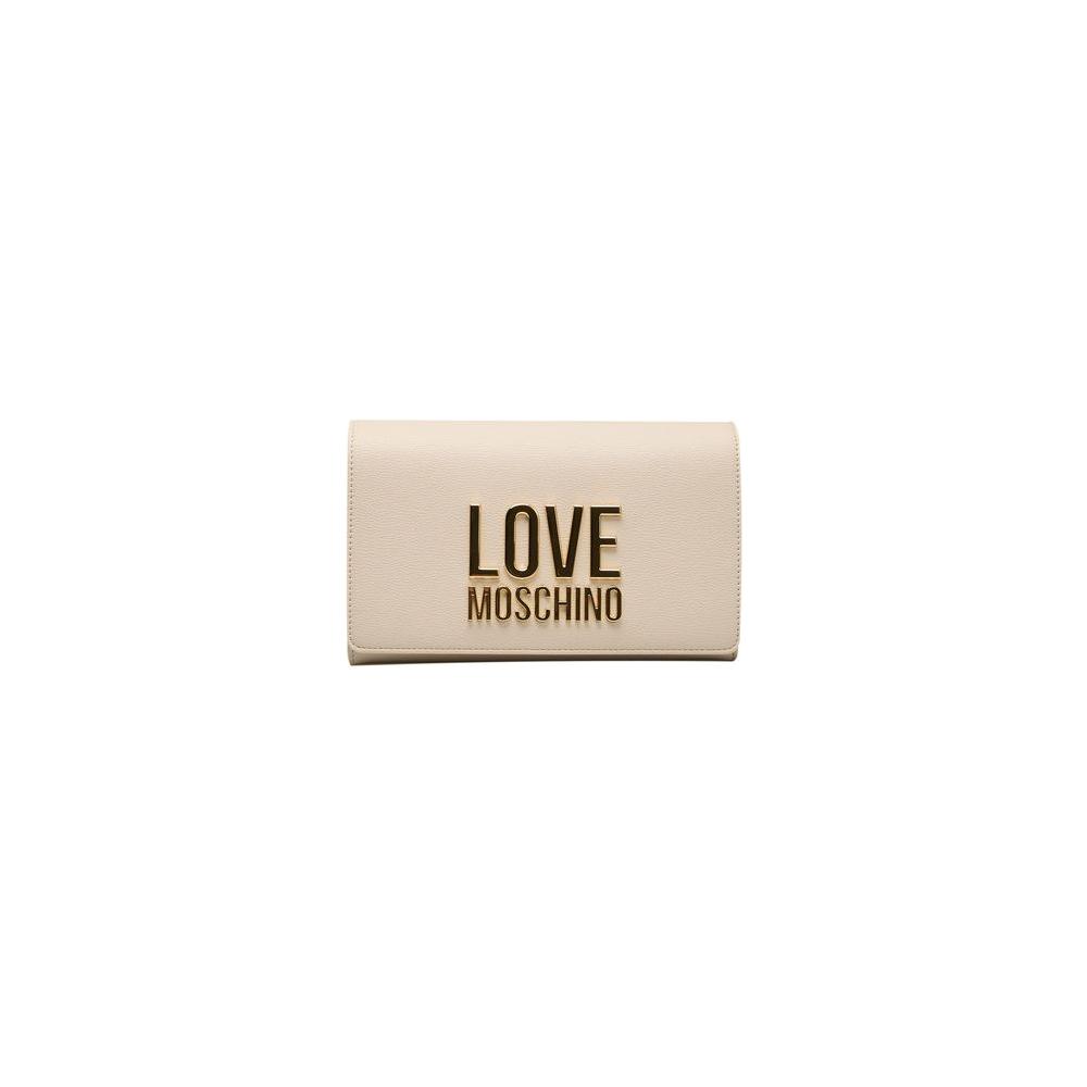 Love Moschino Beige Polyethylene Crossbody Bag Love Moschino