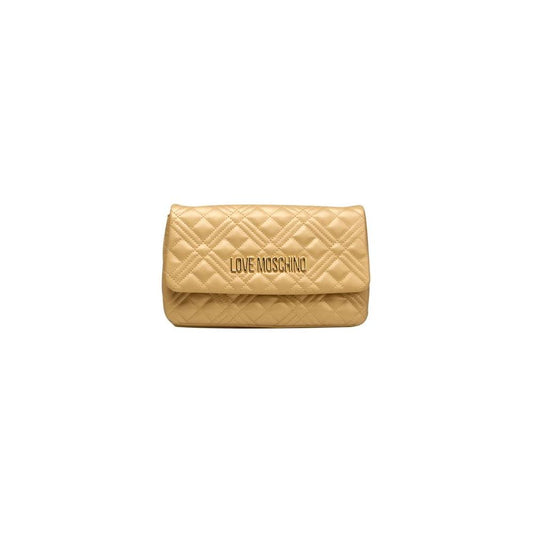 Love Moschino Gold Polyethylene Crossbody Bag Love Moschino